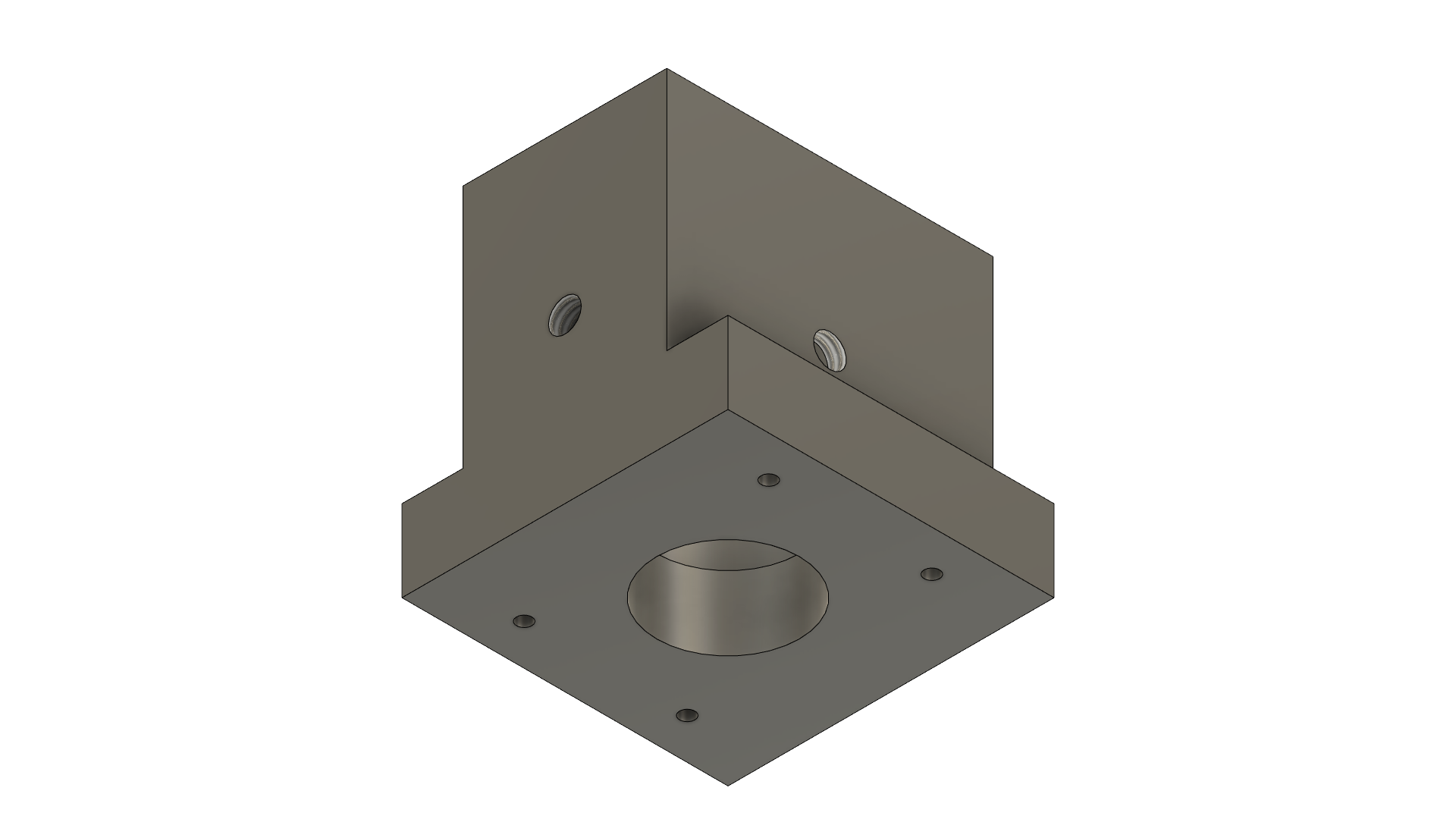 Motor pillow block — installed in rig